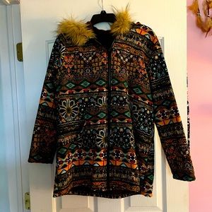 Abstract design coat